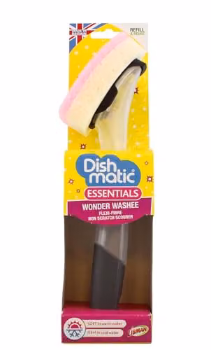 Dishmatic Wonder Washee Fillable Washing Up Brush with Interchangeable Refillable Head, Multicolour – 2