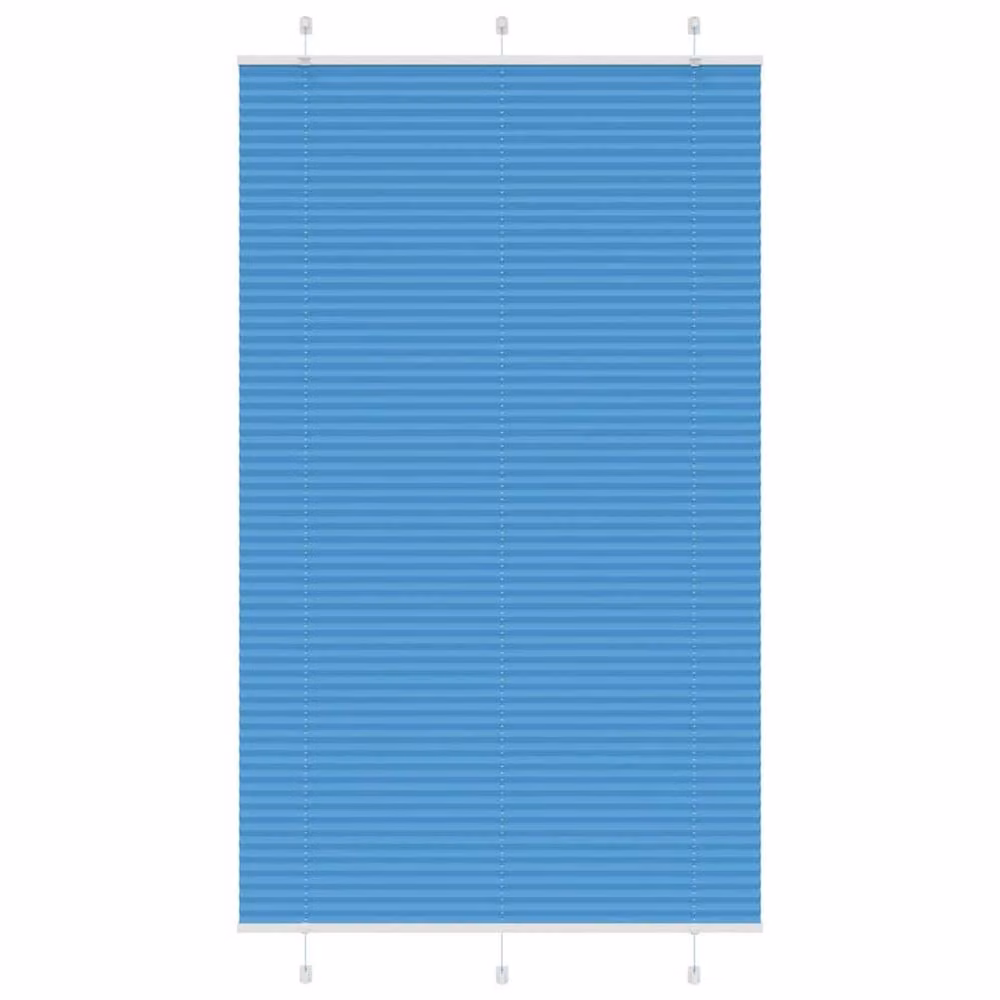 Berkfield Home Blue Single Pleat Polyester Cord Blind, W: 115 cm, H: 200 cm – 2