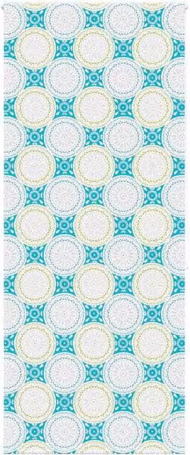 Berkfield Home Blue Opaque Shower Roller Blind, W: 90 cm, H: 240 cm