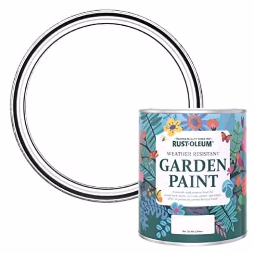 Rust-Oleum Matt Garden Furniture Paint in White, 0.75 l
