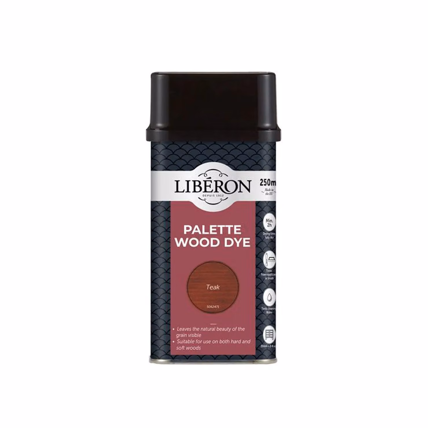 Liberon Palette Water Based Wood Dye in Teak, 250ml – 3