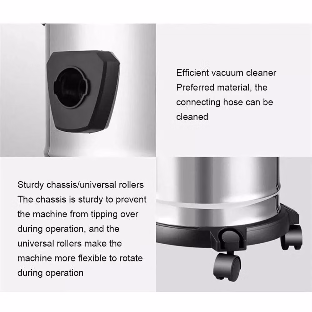 Kelvenix 20L Wet and Dry Vacuum Cleaner in Silver Stainless Steel – 2