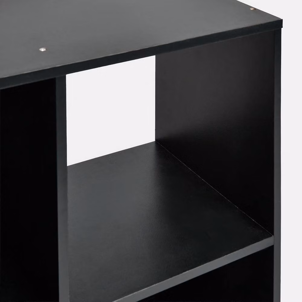 OHS Oslo 6 Cube Freestanding Storage Unit Bookcase in Matt Black – 4