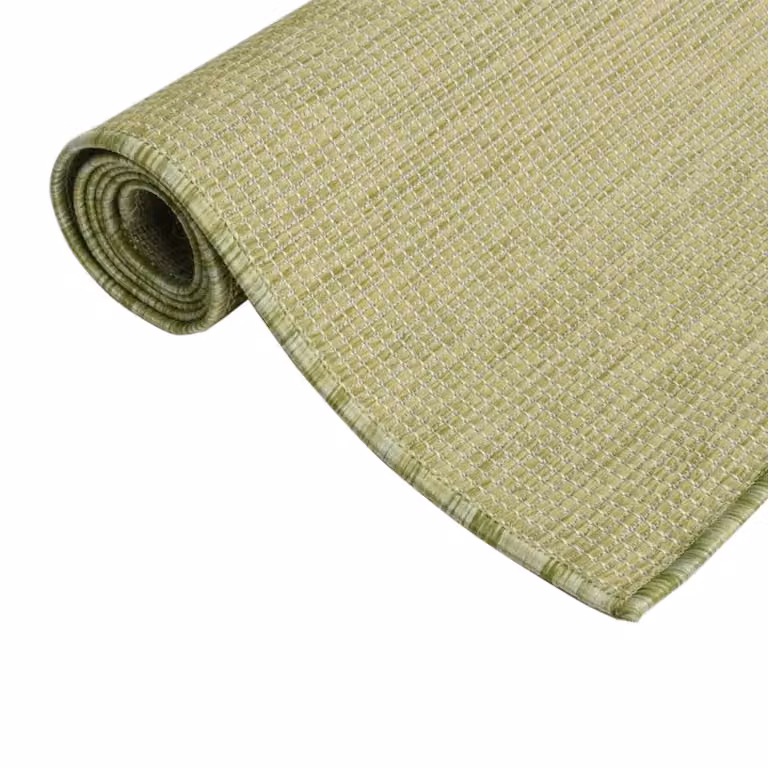 Berkfield Home Green Outdoor Flatweave Round Rug, Diameter: 100 cm
