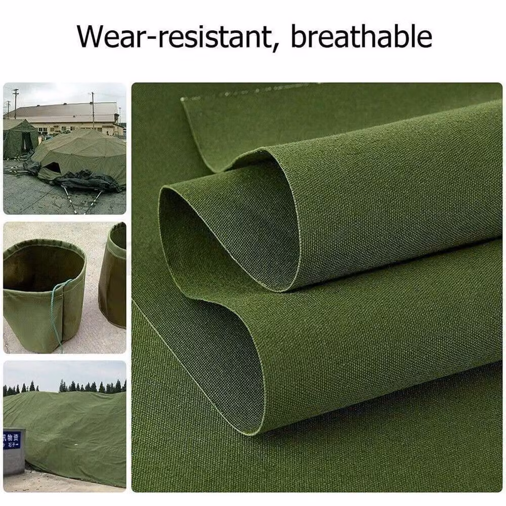 SPETLEK 2X Heavy-Duty Army Canvas Tarpaulin in Green – 4