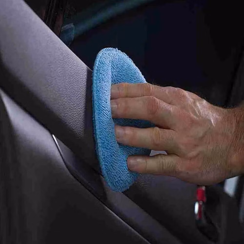 Spetlek 20 x Blue Microfiber Car Polishing Pads and Wax Applicator Foam, W/D/H: 100 x 15 cm – 4