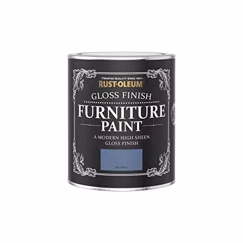 Rust-Oleum Gloss Furniture and Skirting Board Paint in Blue River, 750ml – 3