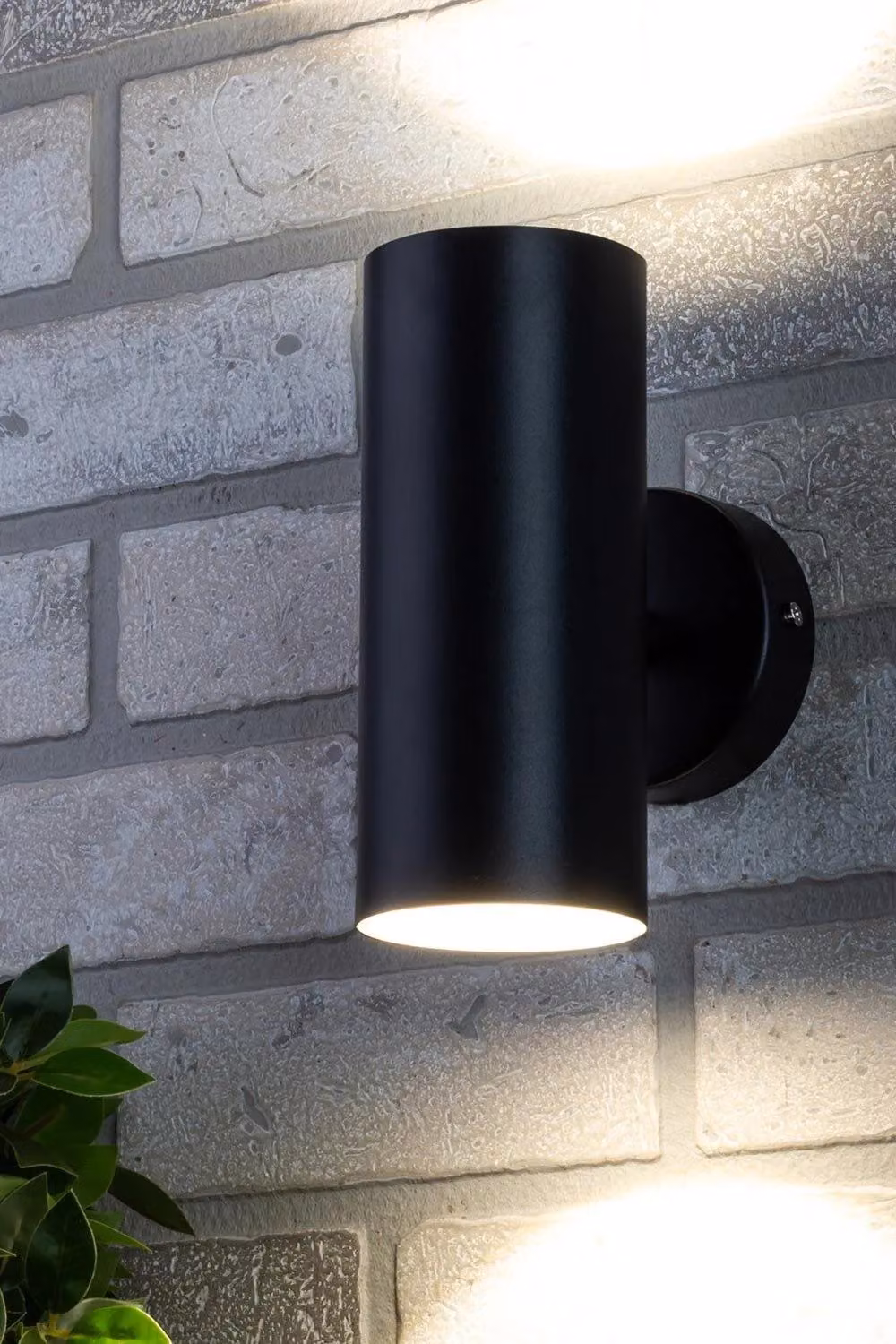 BHS Lighting Grant Modern Up & Down LED Outdoor Wall Light in Black – 3