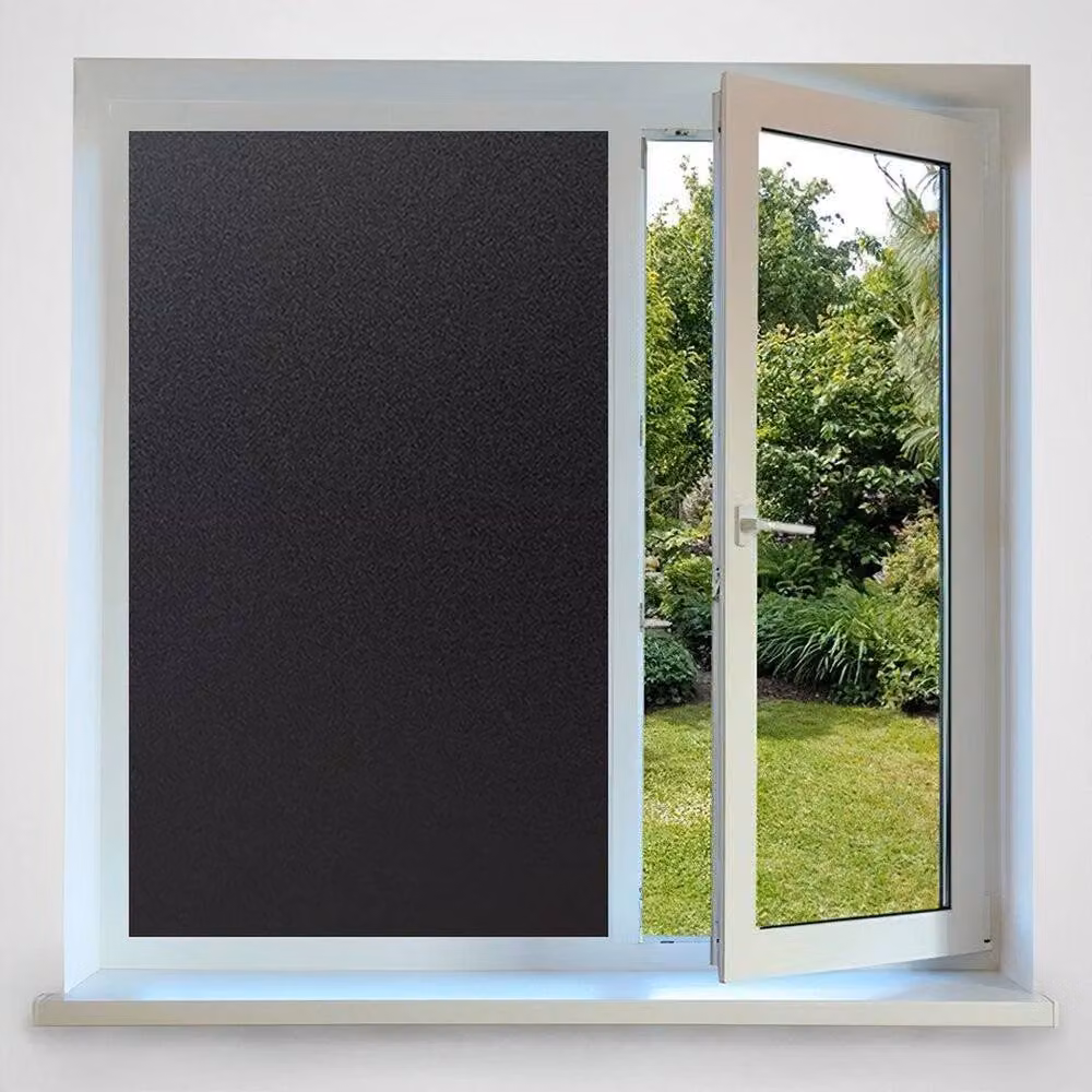 NESTLUNE Black Total Window Film Sun Blocking Covering, W: 100 cm, H: 150 cm – 2