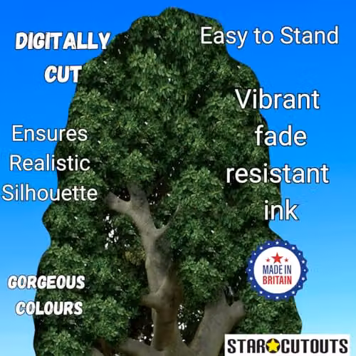 Star Cutouts SC275 Tree Cardboard Cutout, Green, Height: 179 cm – 5