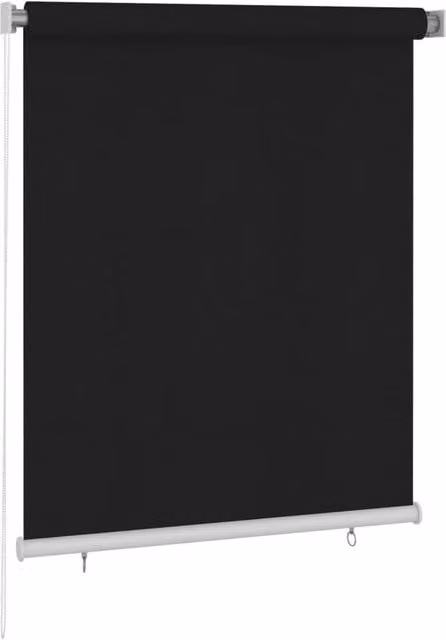 Berkfield Home Black Outdoor Roller Blind W: 120 cm, H: 140 cm