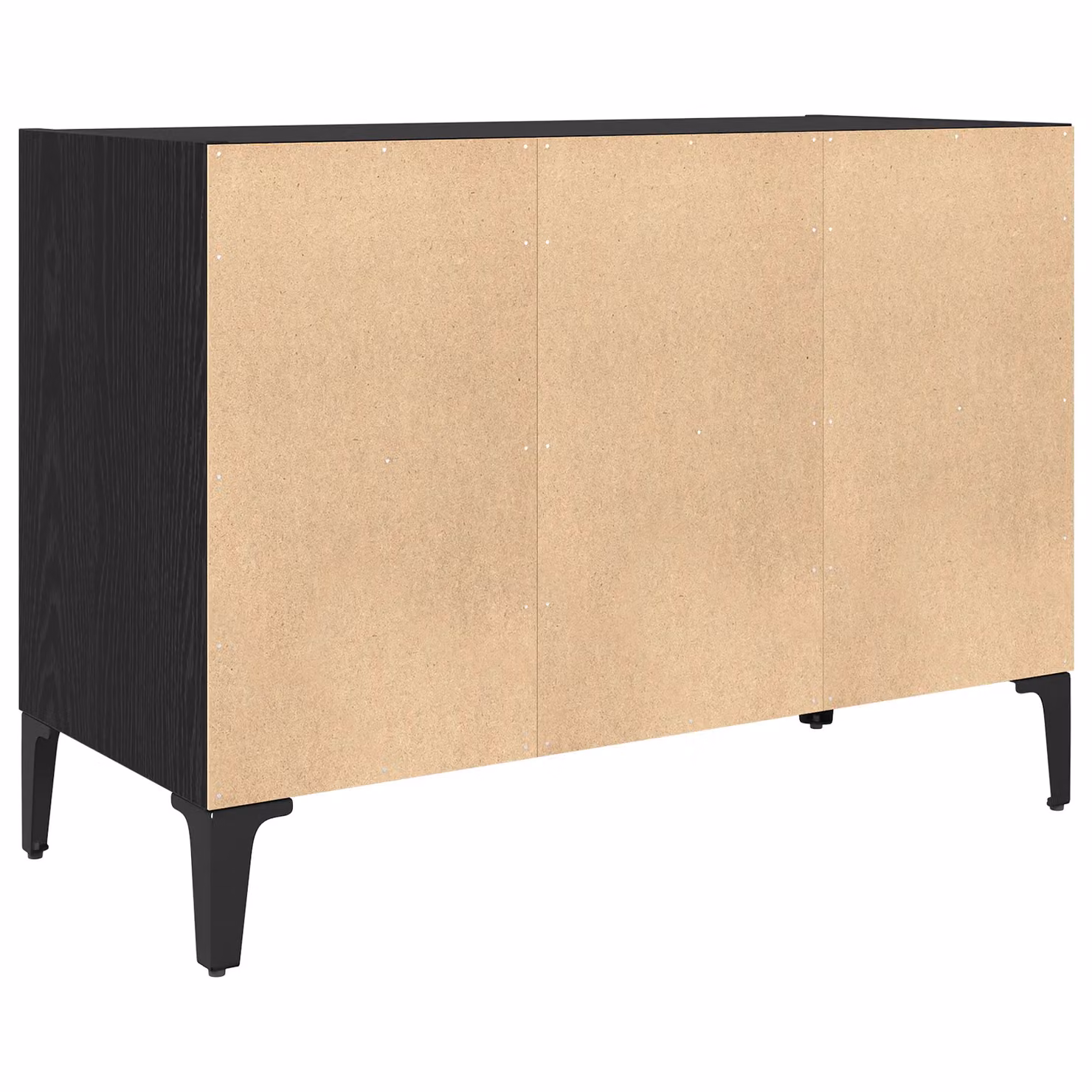 Berkfield Modern Black Oak Engineered Wood Home Entertainment Centre – 5