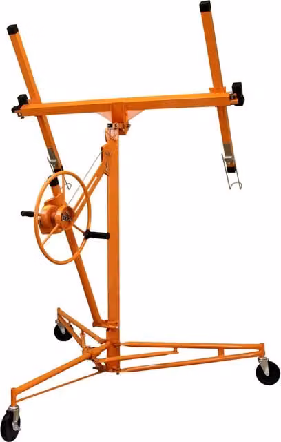 T-Mech Drywall and Plasterboard Lifter Hoist 16ft, Orange