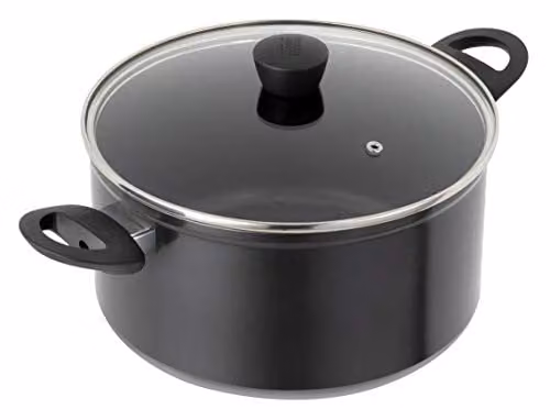 Kuhn Rikon Black Non-Stick Forged Aluminium Casserole Pan, 3 l, Diameter: 20 cm