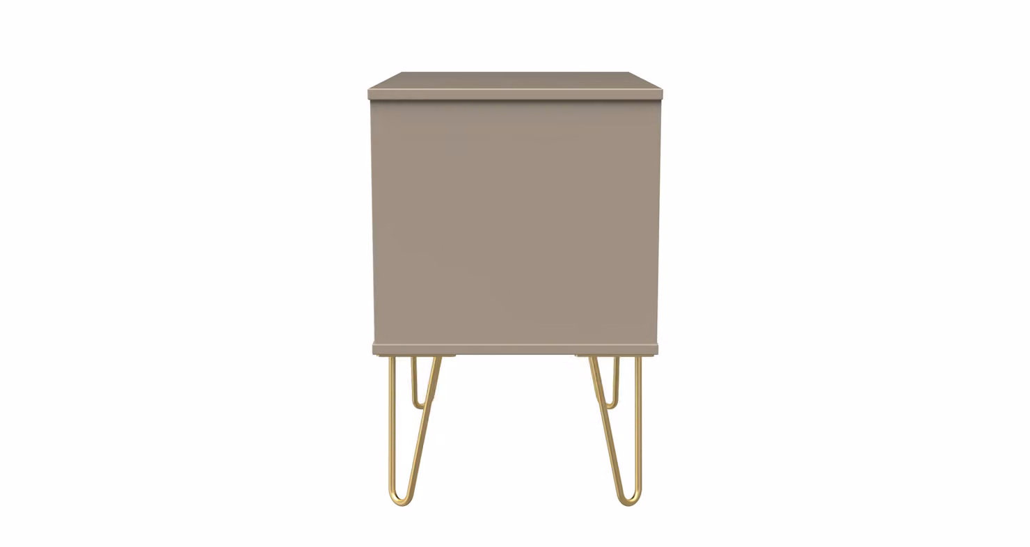 2 U Metro Ready Assembled 2 Drawer Side Table in Light Brown – 2