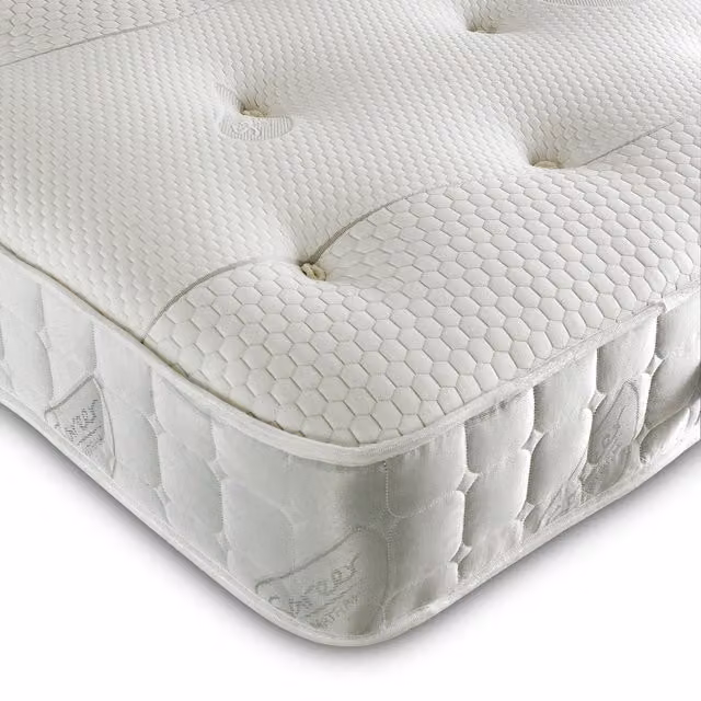 Sareer Furniture White Hybrid Memory Coil Mattress, W: 120 cm, D: 200 cm