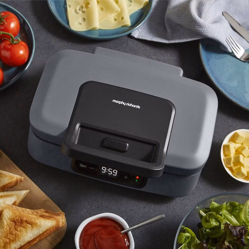 Morphy Richards GrillX Sandwich Toastie Maker with Timer in Anthracite Grey – 3