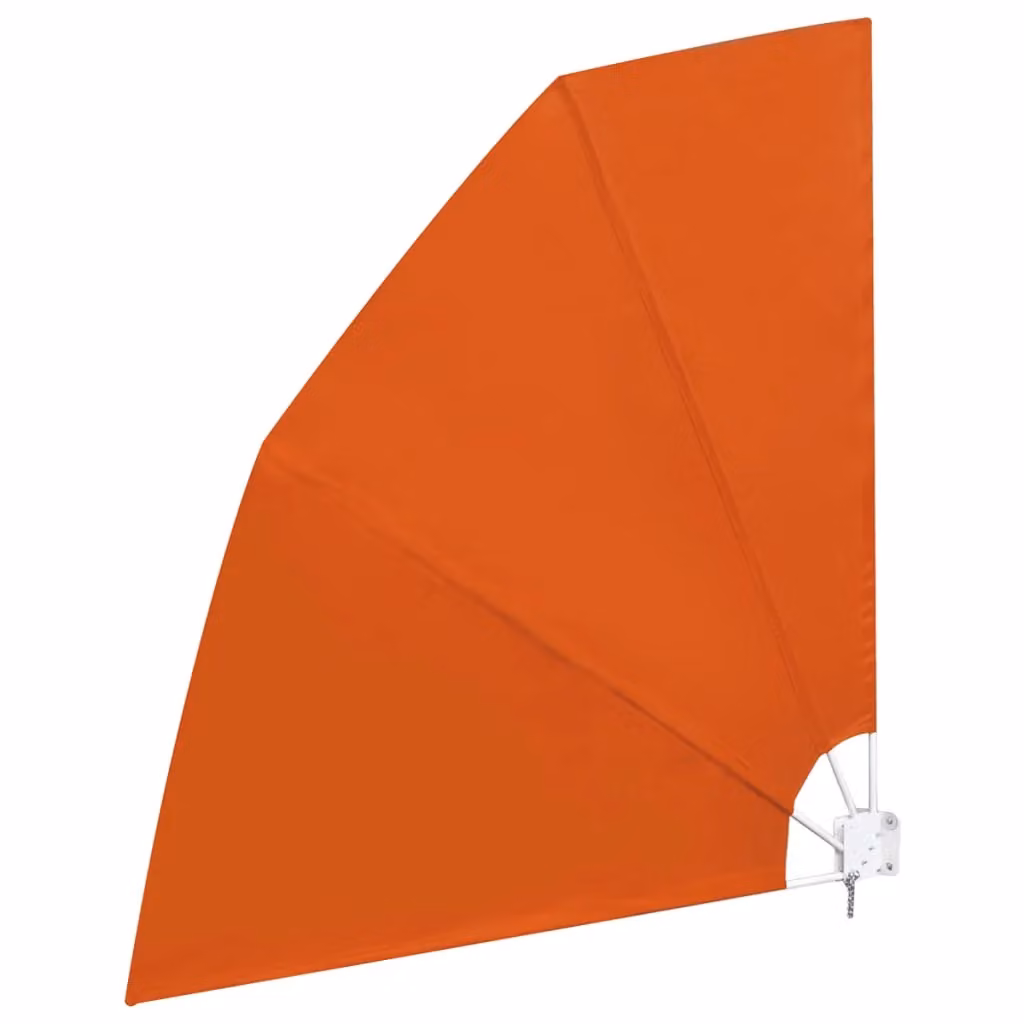 Berkfield Home Collapsible Balcony Side Awning in Orange, W/D/H: 210 x 210 x 210 cm – 2