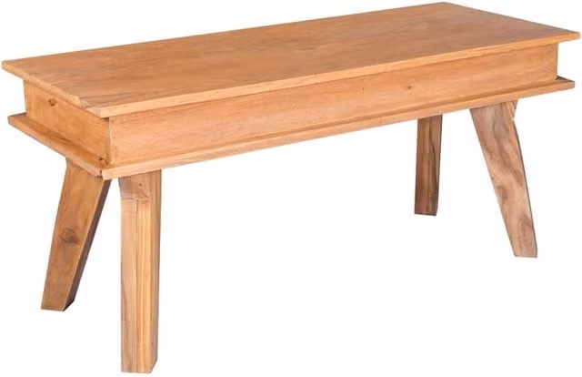 IH Design Sheesham Solid Wood Dining Bench in Brown