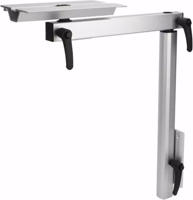 Nordara Silver Aluminium Swivel Adjustable RV Table Leg with Plate – 1