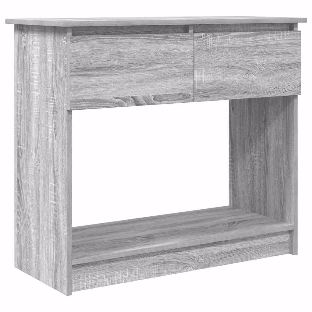 Berkfield Home Modern Console Table with Drawers, Grey, W: 85.5 cm, D: 38.5 cm, H: 74.5 cm – 2