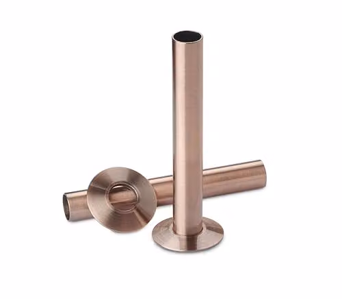 Terma 130mm Pipe Sleeving and Metal Collar Set in Copper