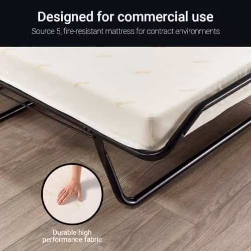 JAY-BE Single Visitor Folding Bed with Contract Spring Mattress – 4