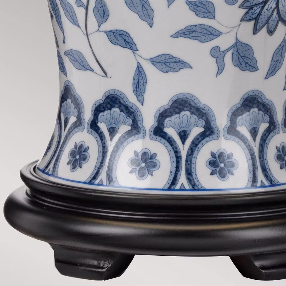 Netlighting Ying Batten Tabletop Lamp in Blue and White Ceramic – 2