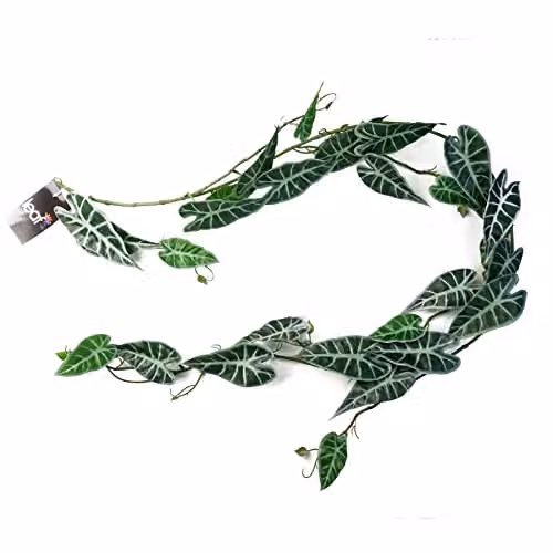 Leaf Design Green Artificial Hanging Plant