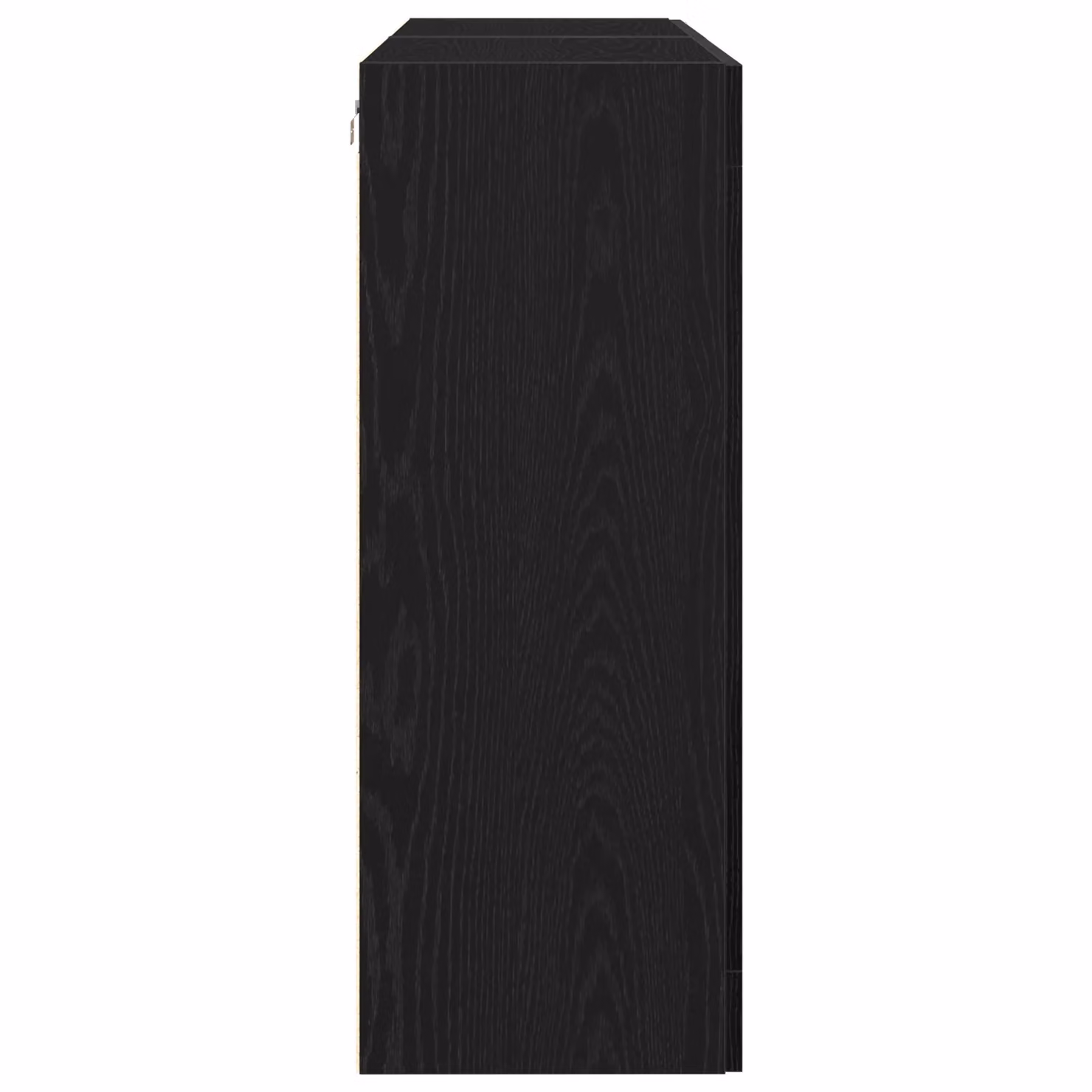 Berkfield Home Set of 2 Wall Mounted Cabinets in Black Oak with Glass Doors, W/D/H: 69.5 x 34 x 90 cm – 4