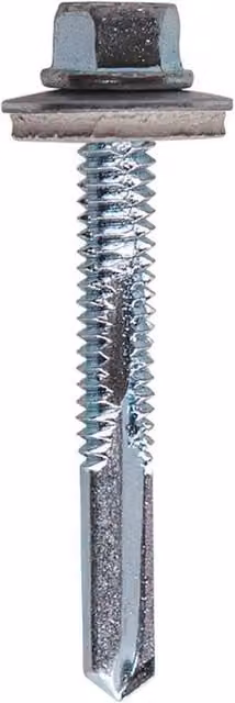 JCP Construction Products Metalfix Self-Drilling Stainless Steel Screws, Silver, Box of 100, 5.5 x 50 mm