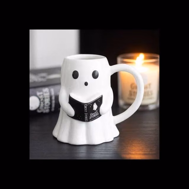 KDMD Ghost Stories Reading Companion Ceramic Hot Drink Mug in White – 1