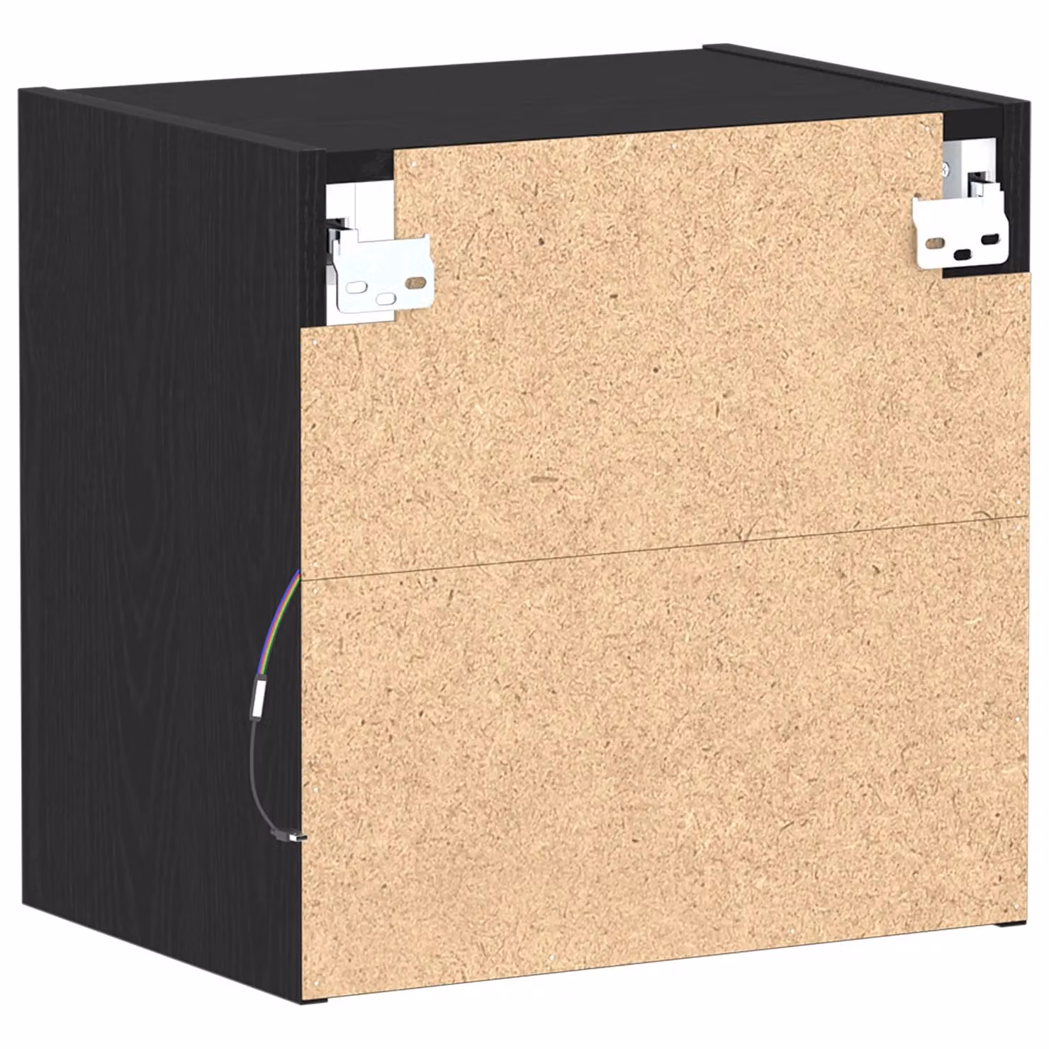Berkfield Home Black Oak Floating Shelf with Integrated Lighting, W: 40 cm, D: 28 cm, H: 5 cm – 4