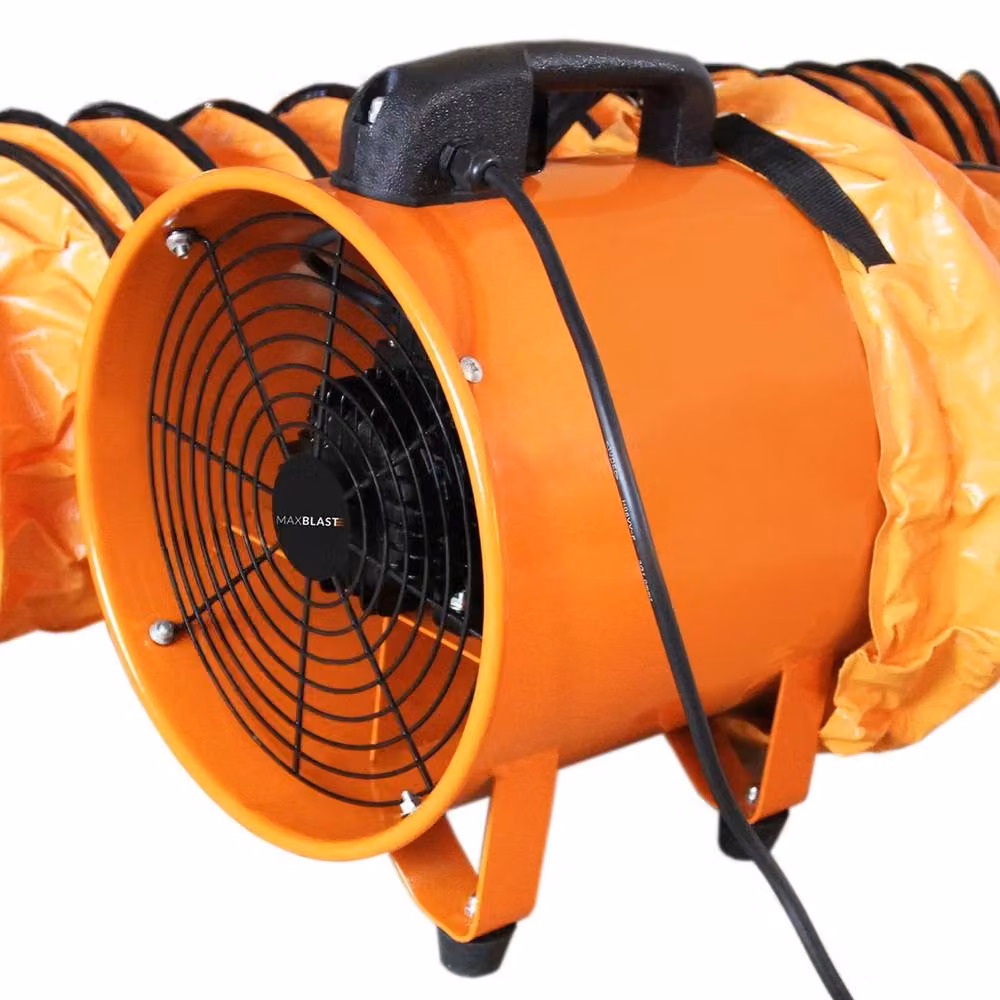 Monstershop MAXBLAST Dust Extractor 300mm 550W 110V with 6m Duct, Orange – 4