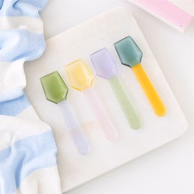 KDMK Multicolour Glass Dessert Spoons