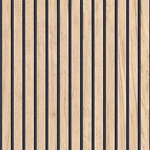 Belgravia Decor Panacea Wood Slats Wallpaper in Light Oak, Beige and Black
