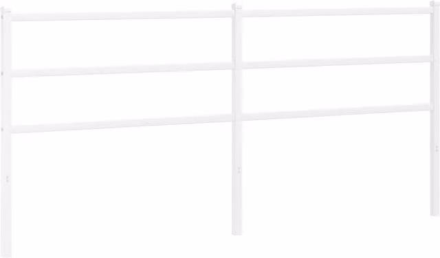 Berkfield Home Classic Metal Headboard, White, 193 cm – 1
