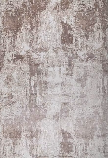 London Rug Company Ellie Modern Abstract Short Pile Rug in Brown, White and Grey, W: 160 cm, D: 230 cm