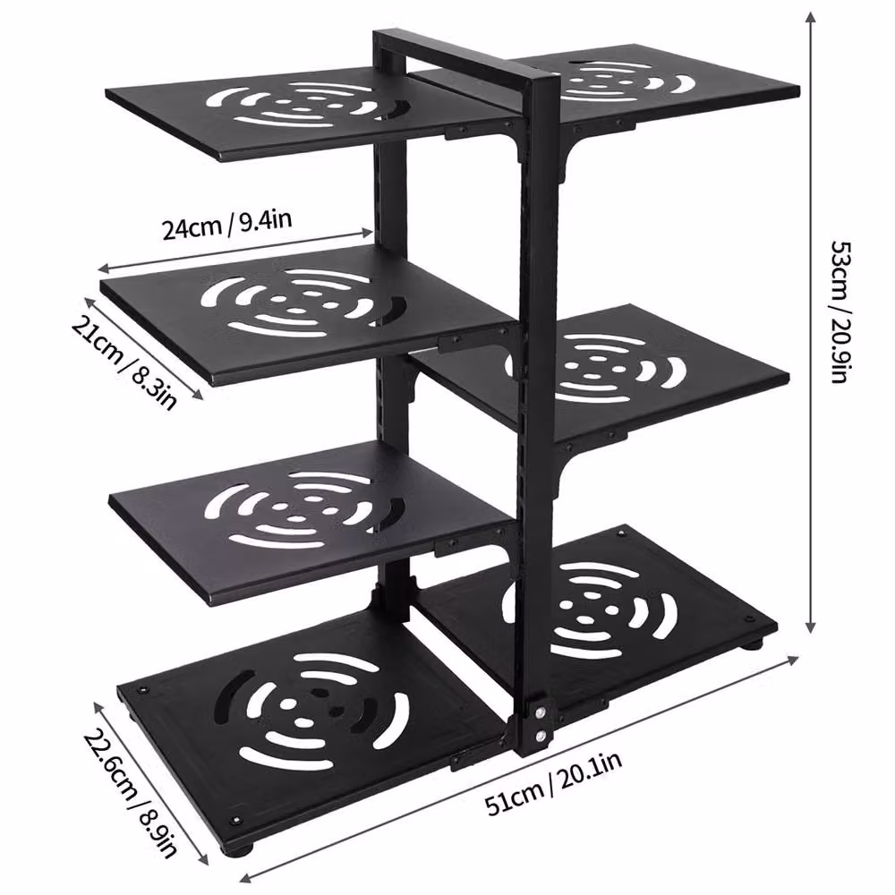 Nordara Adjustable Black Metal Kitchen Pan and Saucepan Organiser Storage Rack – 2