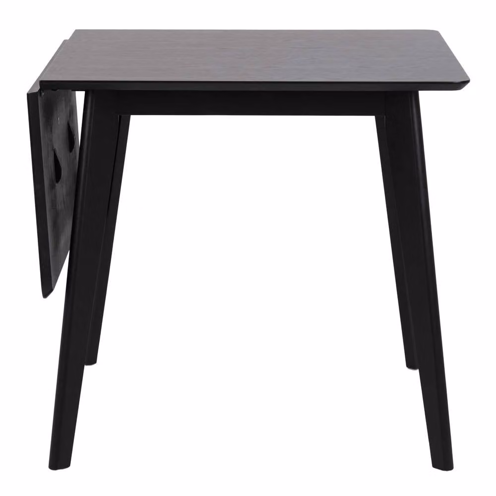 Wyld Haus Saffron Black Wooden Extending Rectangular Dining Table – 4
