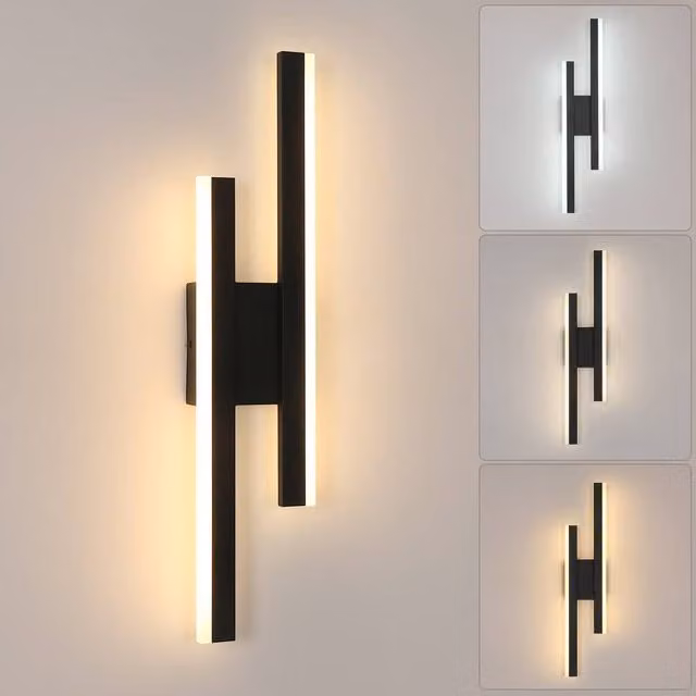 Pheashine Modern LED Wall Light in Black with Adjustable CCT and Up/Down Lighting, 13W – 1