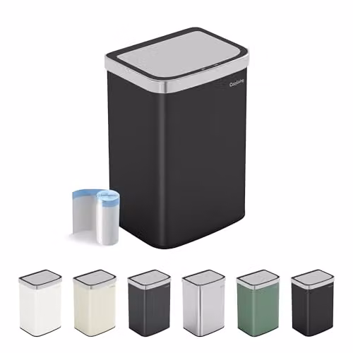 MCC Direct Smart Sensor Motion Activated Kitchen Waste Bin, 16L, Black