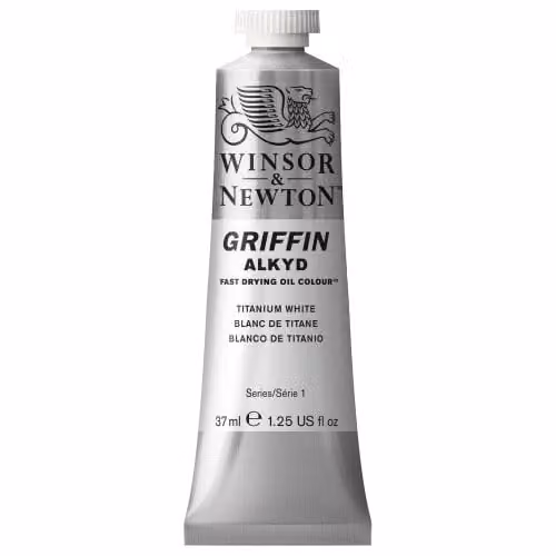 Winsor & Newton Griffin Alkyd Fast Drying Oil Colour Tube, Titanium White, 37ml