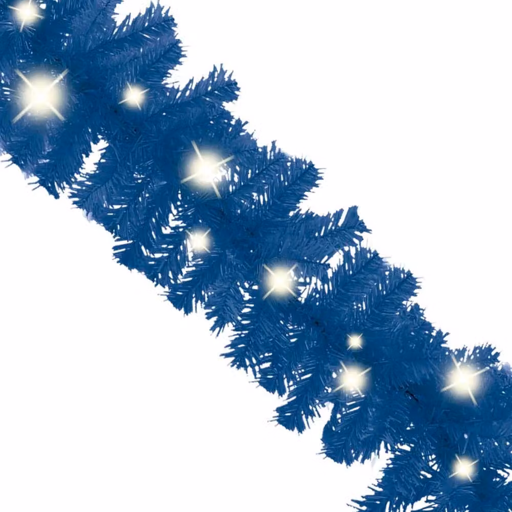 Berkfield Home Blue Christmas Garland with LED Lights, 20 m – 3
