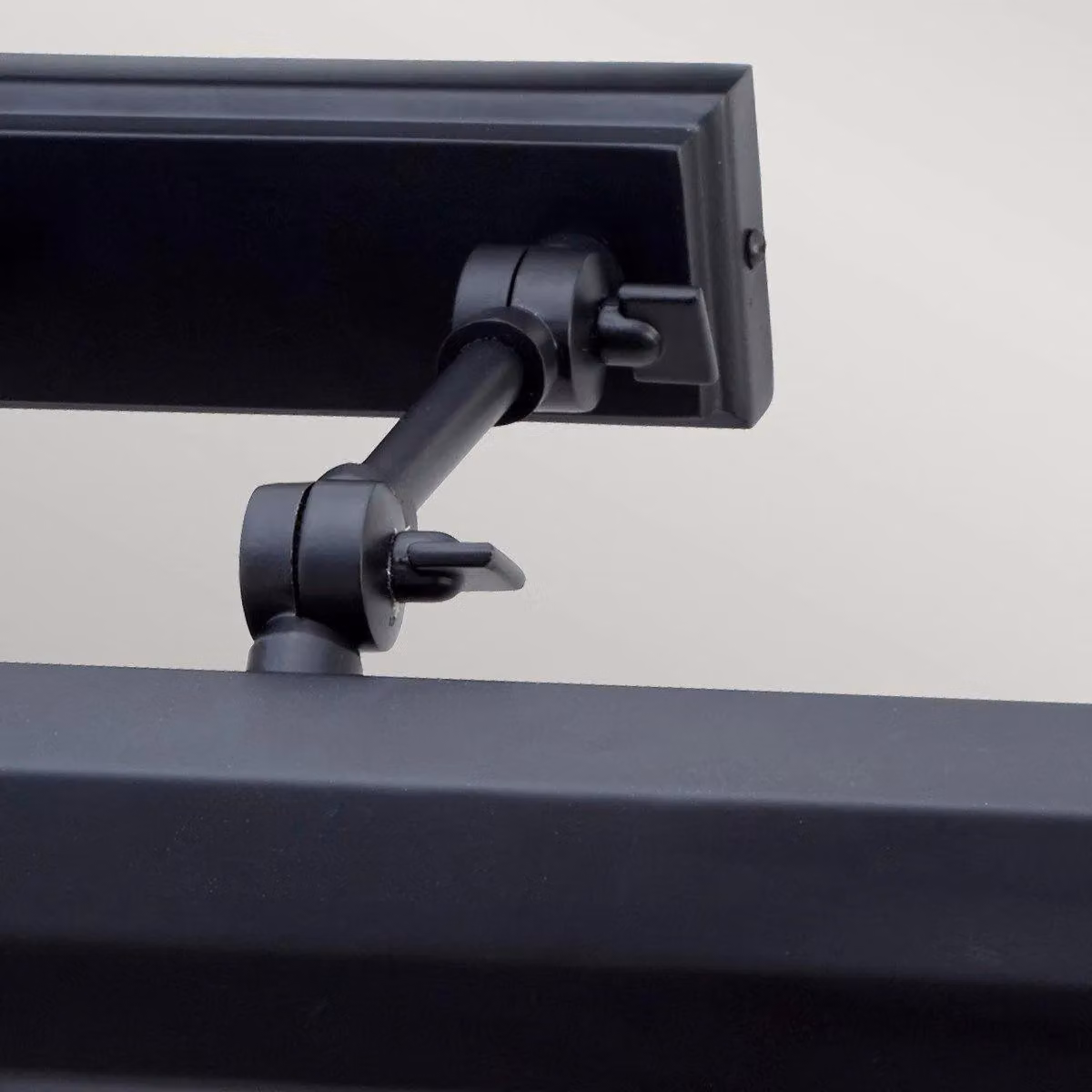 Netlighting Chawton 4 Light Large Adjustable Picture Wall Light in Black with E14 Base – 3