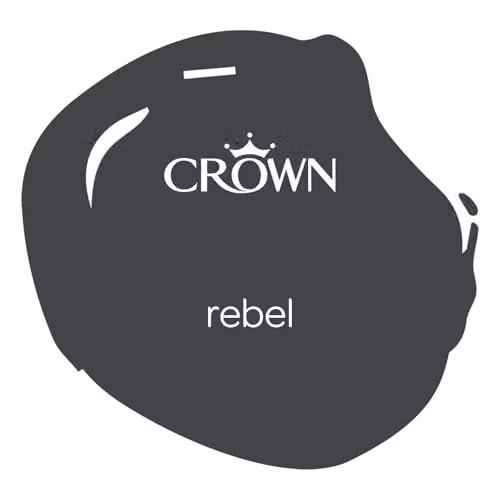 Crown Easyclean Mould Resistant Bathroom Paint, Grey and Black, 2.5 l – 2