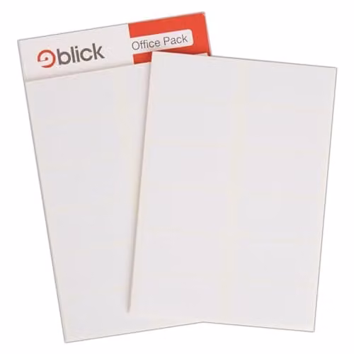 Blick White Self Adhesive Address Labels, Rectangular Paper Stickers, 400 Pack