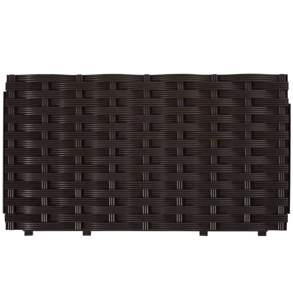 Outsunny Set of 2 Brown Plastic WPC Raised Garden Beds for Vegetables, Herbs and Ornamental Plants – 3