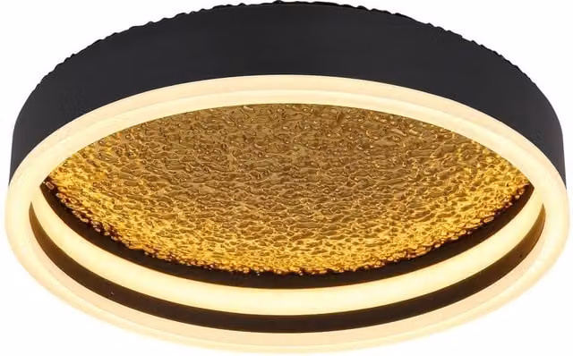 Netlighting Hedi Semi Flush Ceiling Light Matt Black with Integrated Warm White LED