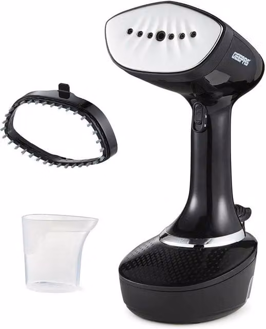 Geepas Handheld Portable Garment Steamer with Brush Attachment in Black – 1